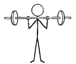 barbell squat animation